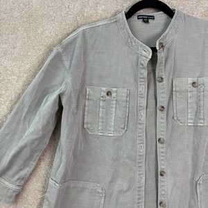 JAMES PERSE Utility Shirt Tunic Jacket Size 1 Women's Small Minimalist